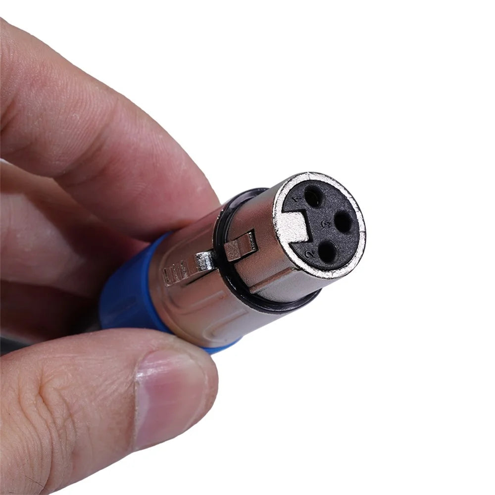 1m Gold Plated Mini XLR 3pin to XLR Audio Cable Male/Female Connector Microphone Cord Video Adapter Wire - 5