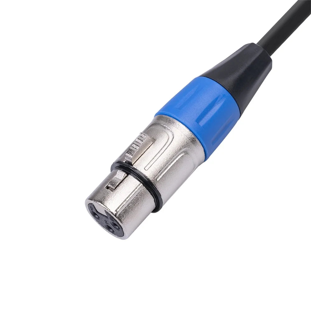 1m Gold Plated Mini XLR 3pin to XLR Audio Cable Male/Female Connector Microphone Cord Video Adapter Wire - 7