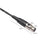 0.3m Mini XLR 3Pin Female to 3Pin Male Audio Adapter Cable Shielded Copper Microphone Connector Wire Cord - Black - 3