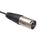 0.3m Mini XLR 3Pin Female to 3Pin Male Audio Adapter Cable Shielded Copper Microphone Connector Wire Cord - Black - 4
