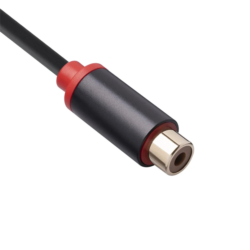 3686MFF-03 RCA Male to Dual RCA Female Audio Power Amplifier Adapter Cable Stereo Y Splitter Cord - 6