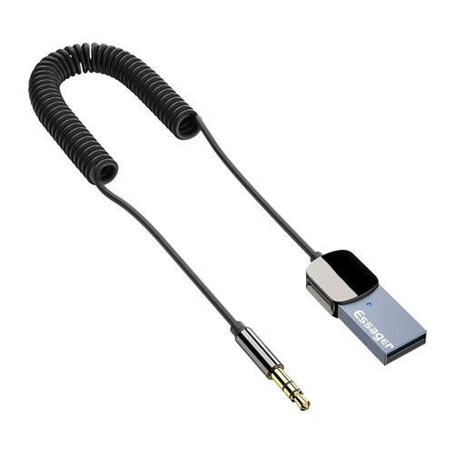 ESSAGER EB01 Bluetooth-compatible Car Audio Cable Transmitter Wireless Receiver Car AUX 3.5mm Jack Adapter Cable - 1