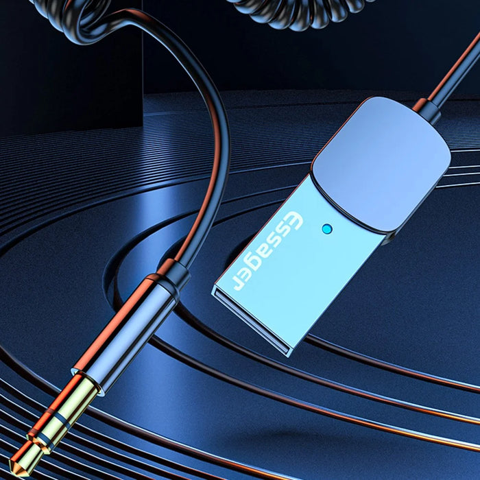ESSAGER EB01 Bluetooth-compatible Car Audio Cable Transmitter Wireless Receiver Car AUX 3.5mm Jack Adapter Cable - 3