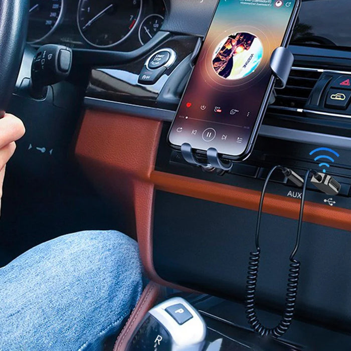 ESSAGER EB01 Bluetooth-compatible Car Audio Cable Transmitter Wireless Receiver Car AUX 3.5mm Jack Adapter Cable - 4