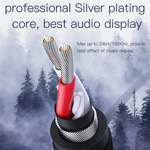 YESIDO 2m YAU15 AUX Cord Audio Cable 3.5mm Male to Male for Car Home Stereo Speaker Headphone - 2
