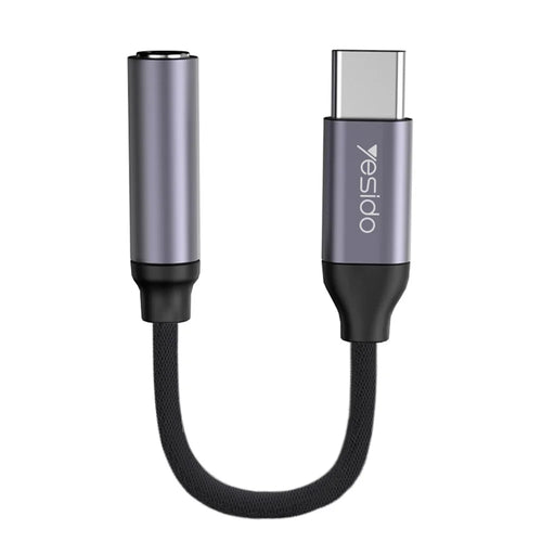 YESIDO YAU19 Type C to 3.5mm Female Headphone Jack Adapter USB C to Aux Audio Dongle Cable - 1