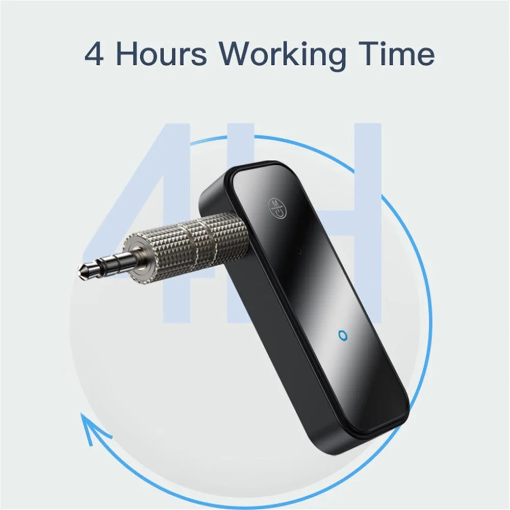YESIDO YAU25 2-in-1 Bluetooth-compatible 5.0 Transmitter Receiver Aux Adapter for Car Home Stereo System - 5