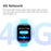 LT06 1.4 inch IPS Touch Screen GPS 4G Smart Watch IP67 Waterproof Watch with HD Camera Alarm Clock for Kids - Blue - 4