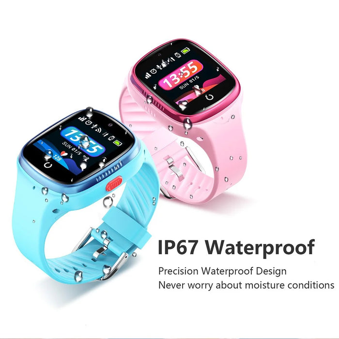 LT06 1.4 inch IPS Touch Screen GPS 4G Smart Watch IP67 Waterproof Watch with HD Camera Alarm Clock for Kids - Blue - 7