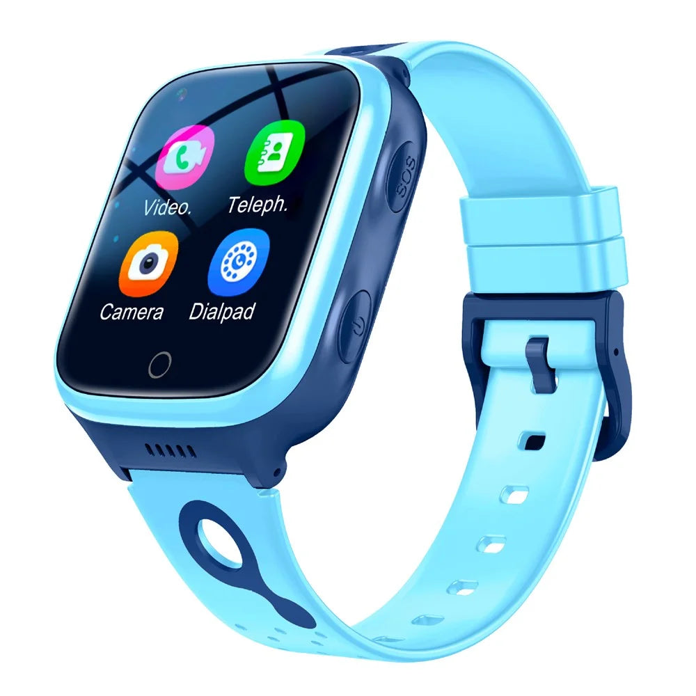K9 4G 1.4 inch Touch Screen Kids WiFi Smart Watch Video Calling GPS Positioning Rechargeable Student Camera Watch - Blue - 1