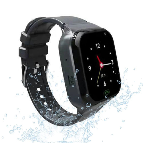 LT36 1.4-inch IPS Touch Screen 4G Smart Watch IP65 Waterproof Digital Watch with Camera GPS Support Calling Remote Monitoring G-sensor for Children - Black - 1