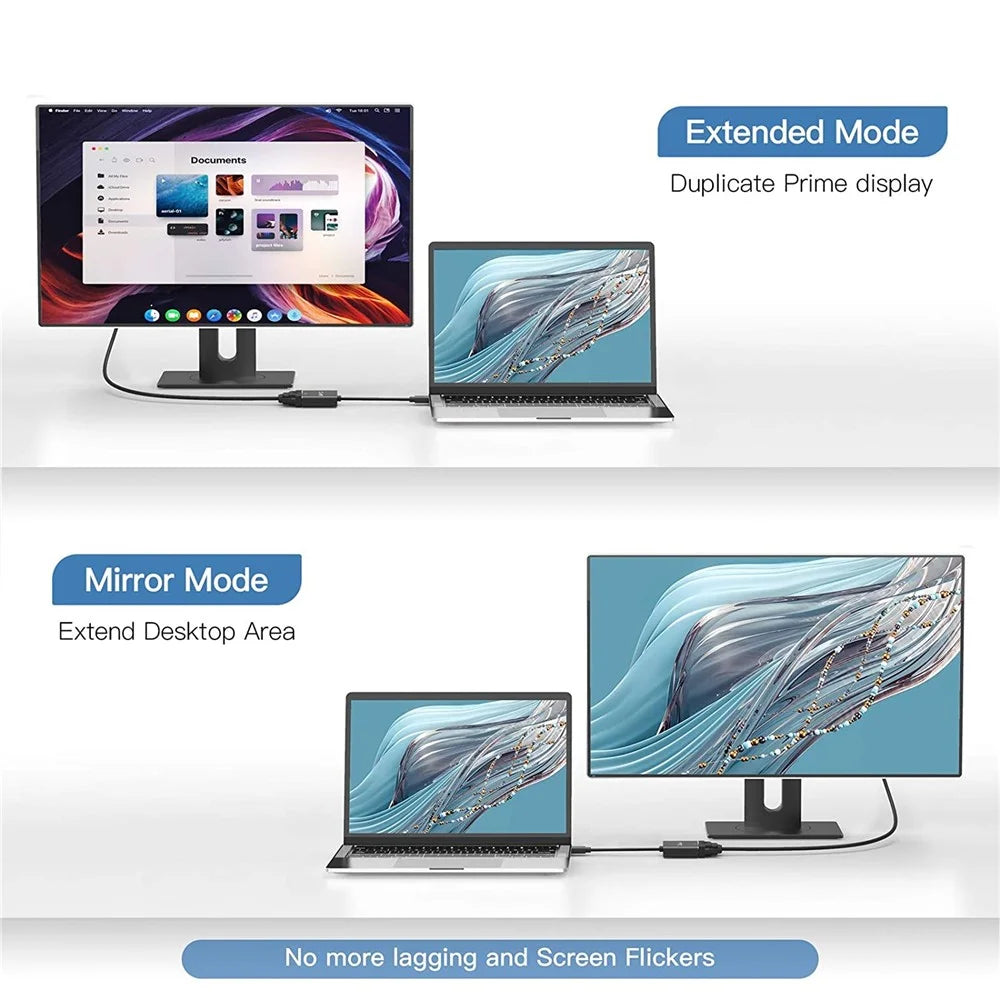 QGEEM QG-HD27 Mini DP to DVI Adapter Cable Mini DisplayPort Male to DVI Female Converter Compatible with MacBook Thunderbolt Port Monitor Projector - 3