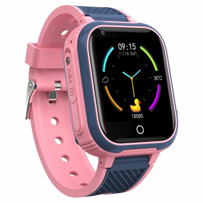 LT21 1.4-inch IPS Touch Screen Kids Camera Smart Watch Step Counter Waterproof 4G Sports Watch - Pink - 2