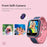 LT21 1.4-inch IPS Touch Screen Kids Camera Smart Watch Step Counter Waterproof 4G Sports Watch - Pink - 6