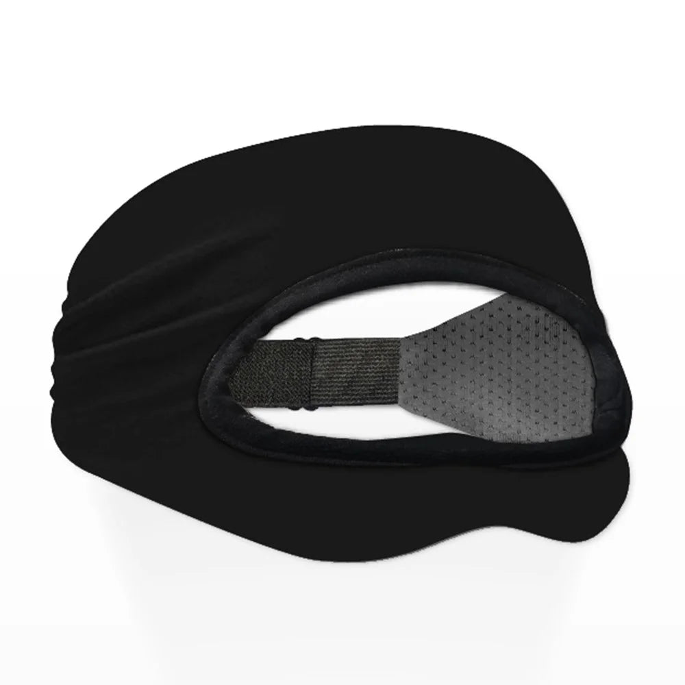 VR Eye Mask Adjustable Breathable VR Sweat Band VR Face Cover Padding for Men and Women - All Black - 1