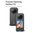 For Insta360 X3 Protective Cover, Panoramic Camera Scratch Resistant Soft Silicone Case - Black - 2