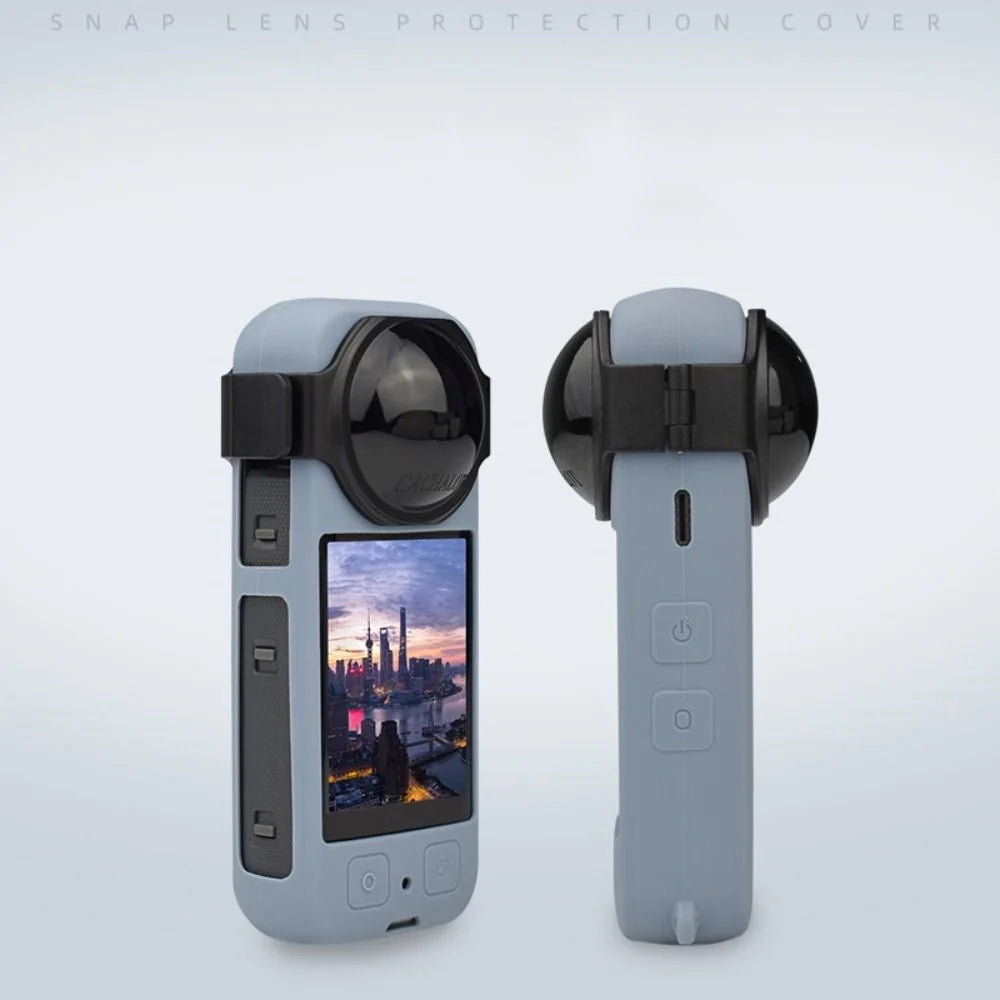 Lens Protector for Insta360 X3 Buckle Lock Lens Guard Camera Lens Scratch Resistant Protective Cover - 6