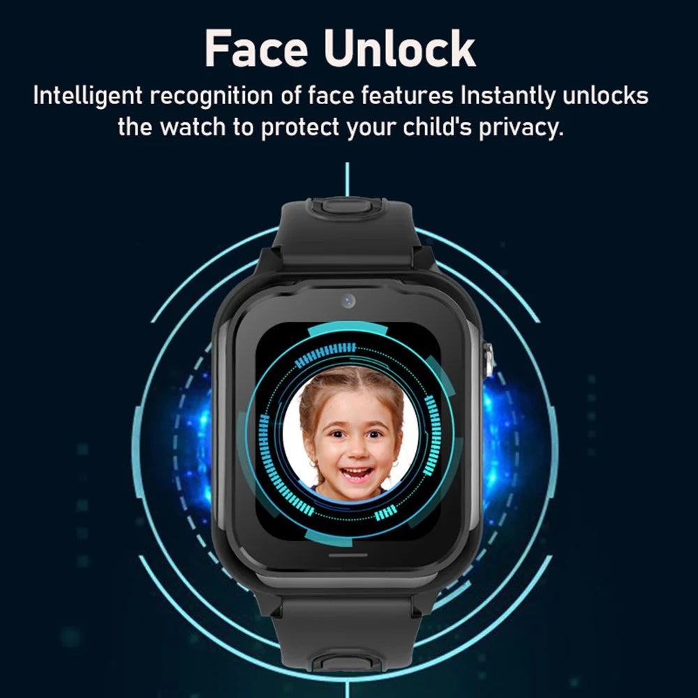 D38 4G Kids Smart Watch Children GPS Tracker Voice Call SOS Function Alarm Clock Android 4.4 Phone Watch - Black - 5