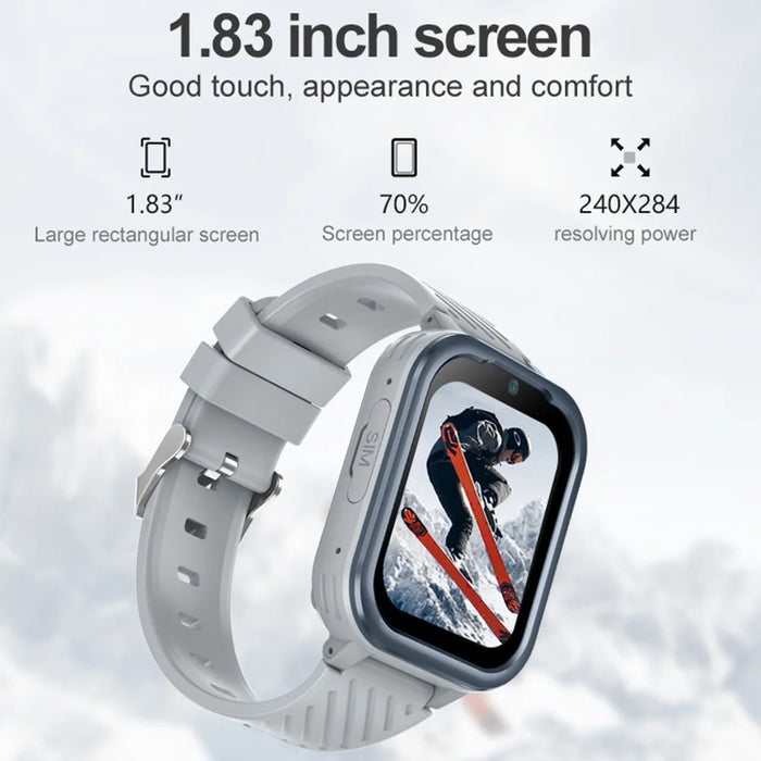 D39 Children GPS Tracker Watch Video Call 1.83-Inch Screen Android 8.1 Kids Phone Smart Watch - Black - 5