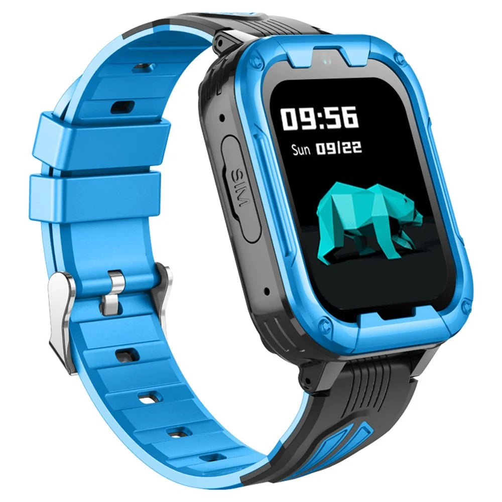 D39B Android 8.1 1+8G Children GPS Tracker Watch Kids Smart Watch Phone Support SOS, Video Call - Blue - 2