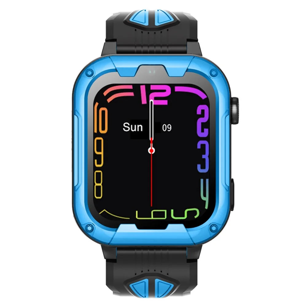 D39B Android 8.1 1+8G Children GPS Tracker Watch Kids Smart Watch Phone Support SOS, Video Call - Blue - 3