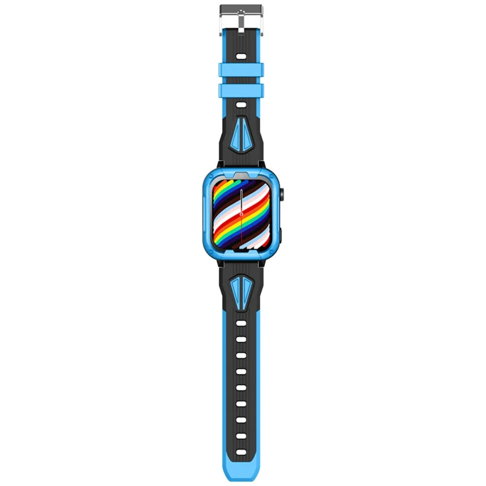 D39B Android 8.1 1+8G Children GPS Tracker Watch Kids Smart Watch Phone Support SOS, Video Call - Blue - 4