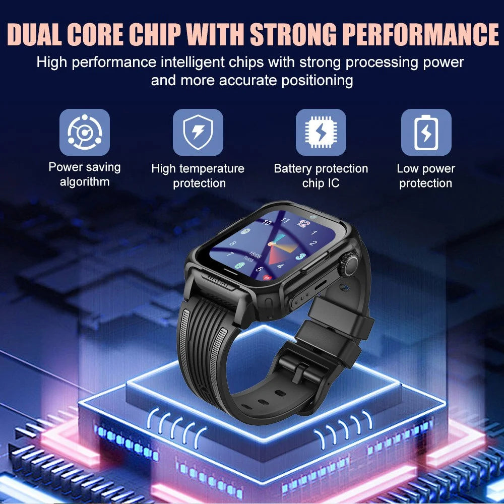D38-2 Voice Call Alarm Clock Children Watch Android 4.4 4G Kids Smart Watch Phone GPS Tracker - Black - 7