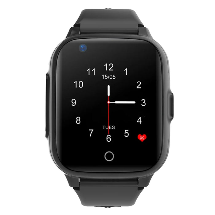 D31 Android 8.1 4G 1+8G Phone Watch Children GPS Tracker Voice Call SOS Function Kids Smart Watch - Black - 4