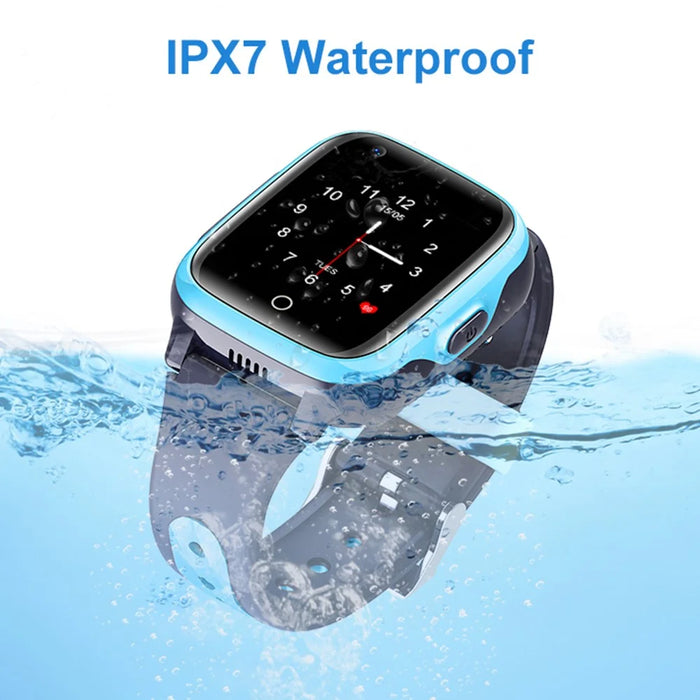 D31 Android 8.1 4G 1+8G Phone Watch Children GPS Tracker Voice Call SOS Function Kids Smart Watch - Black - 6