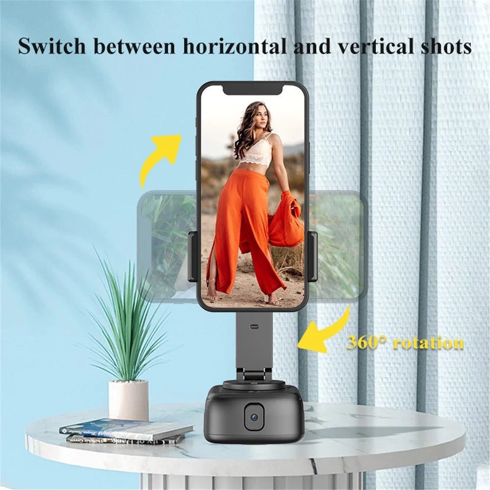 Q11 Auto Face Tracking 360-Degree Rotation Camera Phone Clip Mount Camera Portable Charger - 5