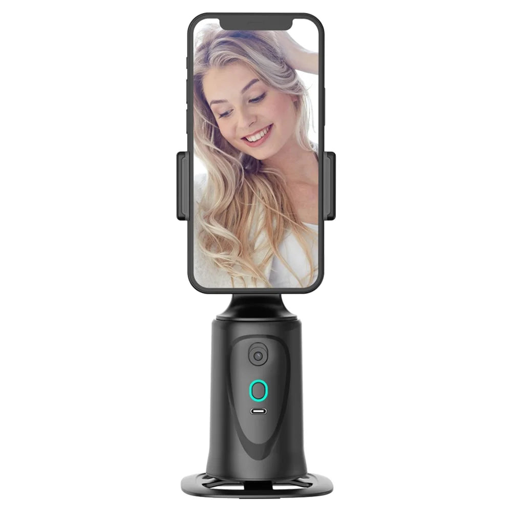 Q9 360 Degrees Rotation Smart AI Follow Gimbal Face Tracking Phone Camera Holder Photography Stand - 1