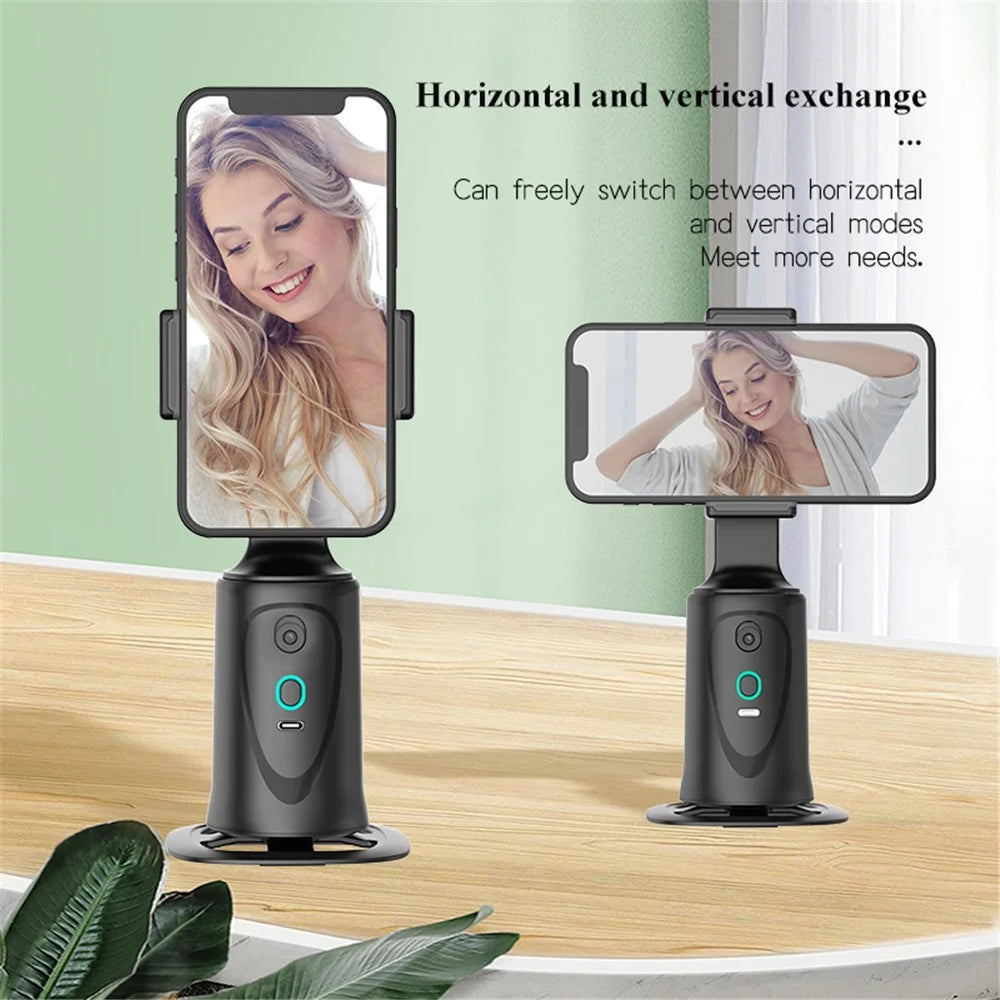 Q9 360 Degrees Rotation Smart AI Follow Gimbal Face Tracking Phone Camera Holder Photography Stand - 6