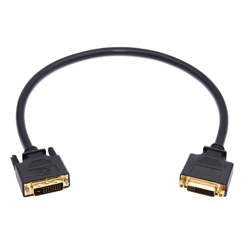 DB-005 50cm DVI 24+1 Male to Female Extension Cable DVI-D Dual Link Digital Video for Monitor - 2