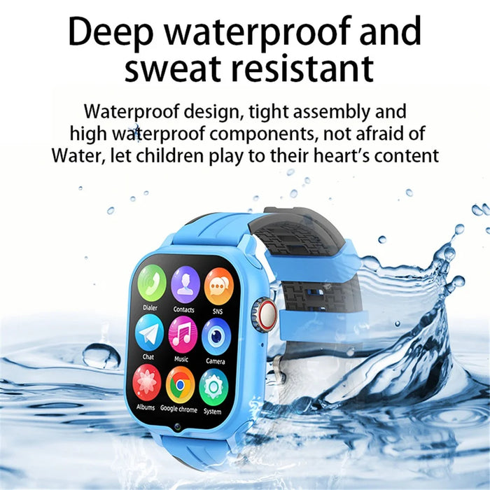 T9 1.89-Inch Display Smart Watch SOS 4G SIM Card 2GB+32GB Children Watch - Black - 4
