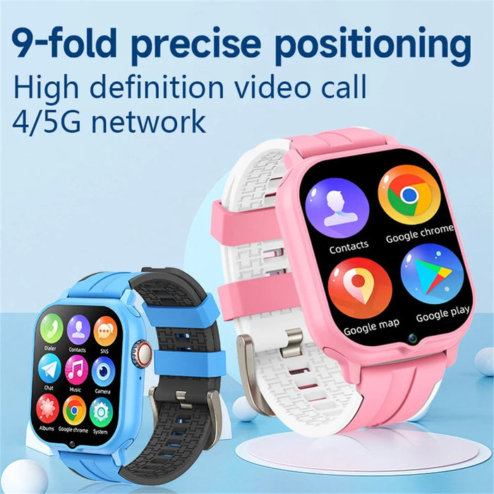 T9 1.89-Inch Display Smart Watch SOS 4G SIM Card 2GB+32GB Children Watch - Black - 7