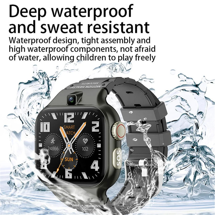 T8 1.89-Inch SOS 4G Children Smart Watch 1GB+16GB Waterproof Electric Band - Black - 2