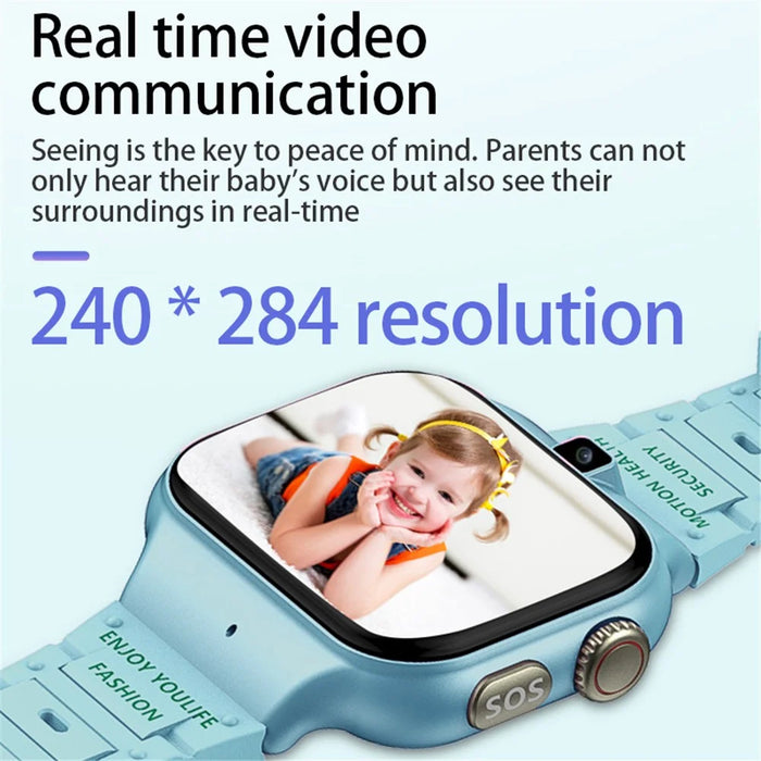 T8 1.89-Inch SOS 4G Children Smart Watch 1GB+16GB Waterproof Electric Band - Black - 5
