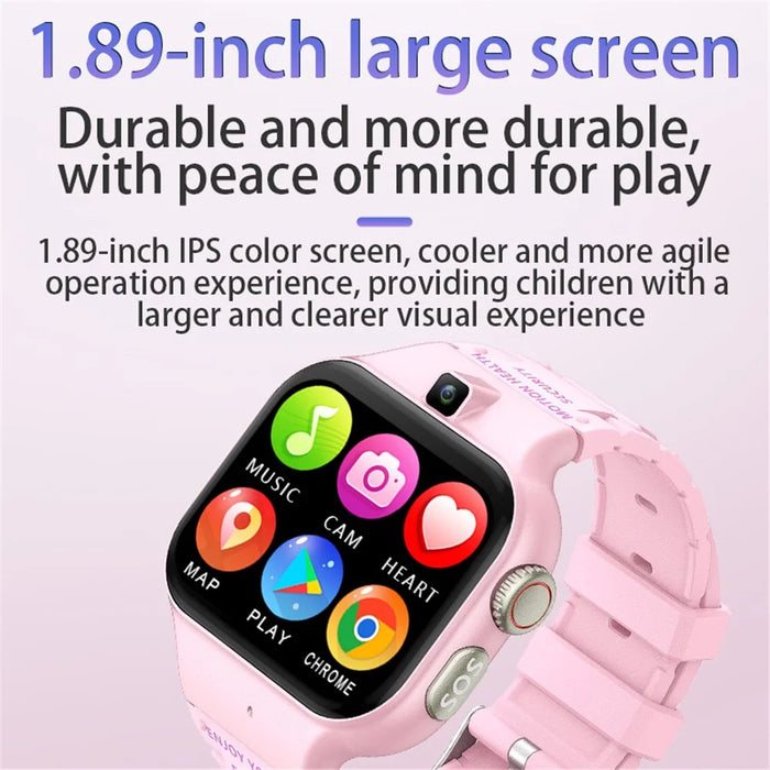 T8 1.89-Inch SOS 4G Children Smart Watch 1GB+16GB Waterproof Electric Band - Black - 6