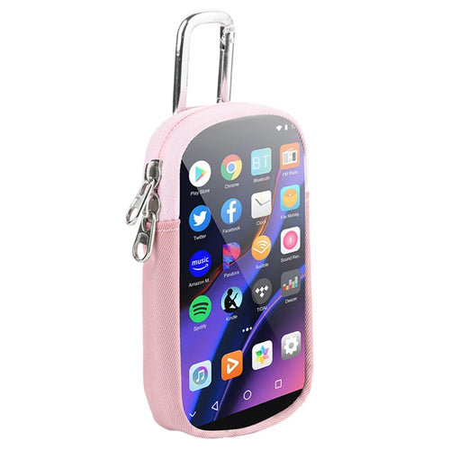 Clear Window Universal Protective Case for MP3 / MP4 Player Storage Bag - Pink - 1