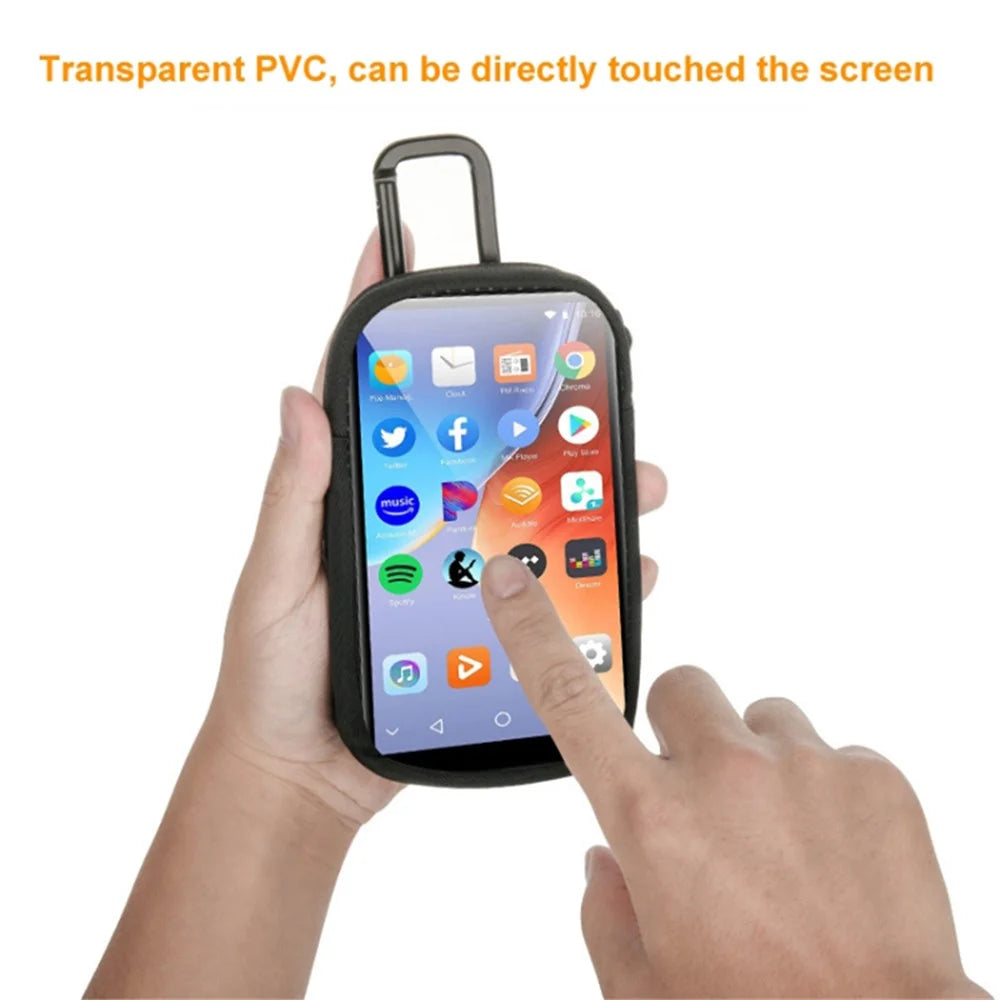 Clear Window Universal Protective Case for MP3 / MP4 Player Storage Bag - Pink - 5