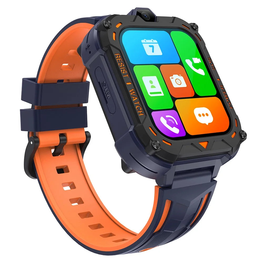 K39 4G 1.83-inch Screen Kids Smart Watch Video Calling SOS GPS Positioning Student Camera Watch - Orange - 2