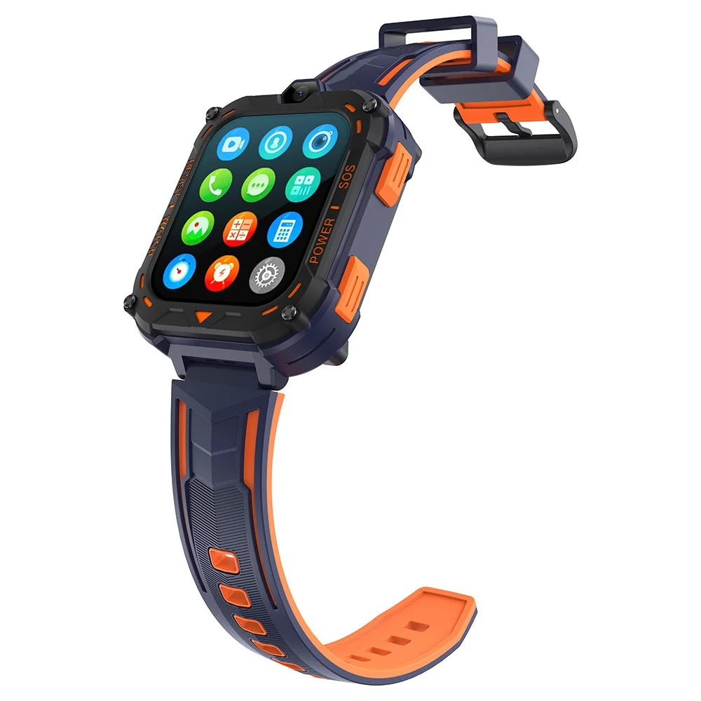 K39 4G 1.83-inch Screen Kids Smart Watch Video Calling SOS GPS Positioning Student Camera Watch - Orange - 4
