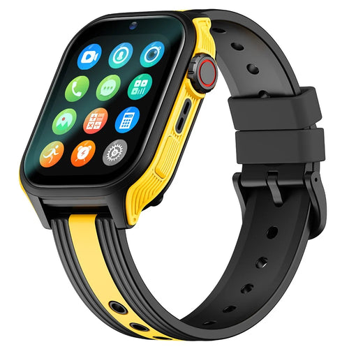 K36 4G 1.83-inch Screen Kids Smart Watch HD Camera Video MP3 Player Habit Tracking Pedometer - Black Yellow - 1