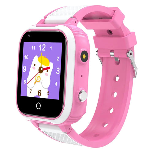 DH9S 1.4-inch Kids 4G Smart Watch Video Calling SOS GPS Positioning Camera Watch, European Version - Pink - 1