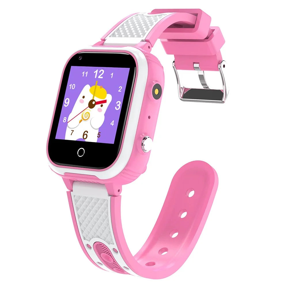 DH9S 1.4-inch Kids 4G Smart Watch Video Calling SOS GPS Positioning Camera Watch, European Version - Pink - 4