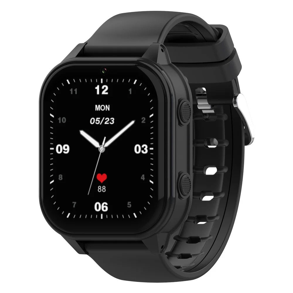 D1 Kids Smart Bracelet 1.85-Inch SOS 4G Children Voice Call SOS Function Phone Watch (1+8G) - Black - 1