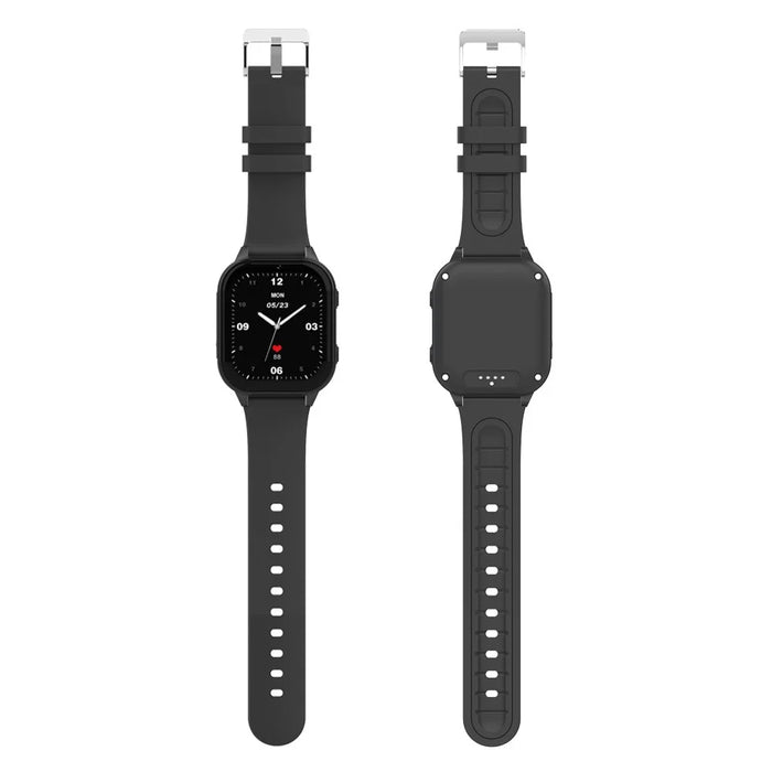 D1 Kids Smart Bracelet 1.85-Inch SOS 4G Children Voice Call SOS Function Phone Watch (1+8G) - Black - 4