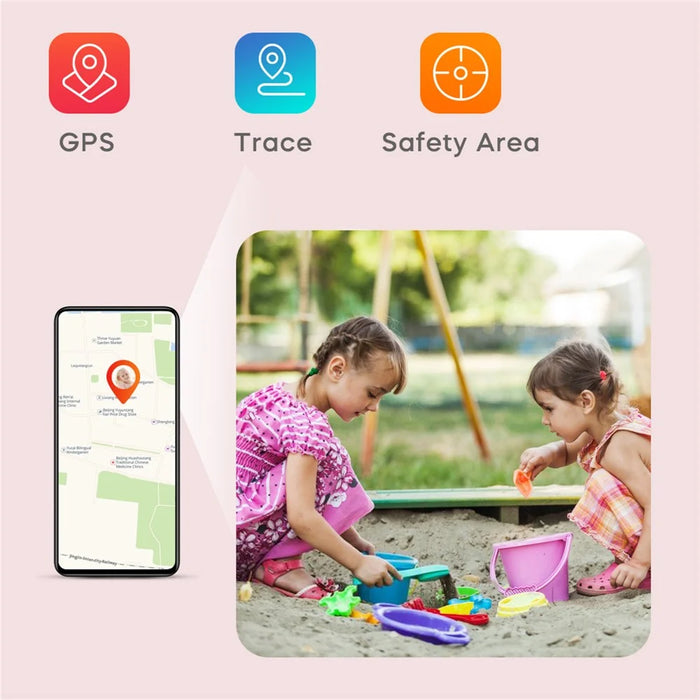 D5 1.69-inch HD Camera Video Call Position Tracker Android 8.1 4G Kids Smart Watch - Blue - 4