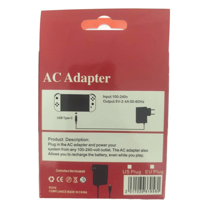 Type-C AC Charger Adapter Charging Supply for Nintendo Switch Console - EU Plug - 4