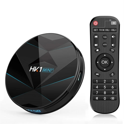 HK1MINI+ Android 9.0 RK3318 Quad Core Bluetooth-compatible TV Box WiFi Media Player 2+16GB - US Plug - 1